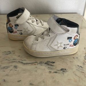 High-top white leather Converse All⭐️Star